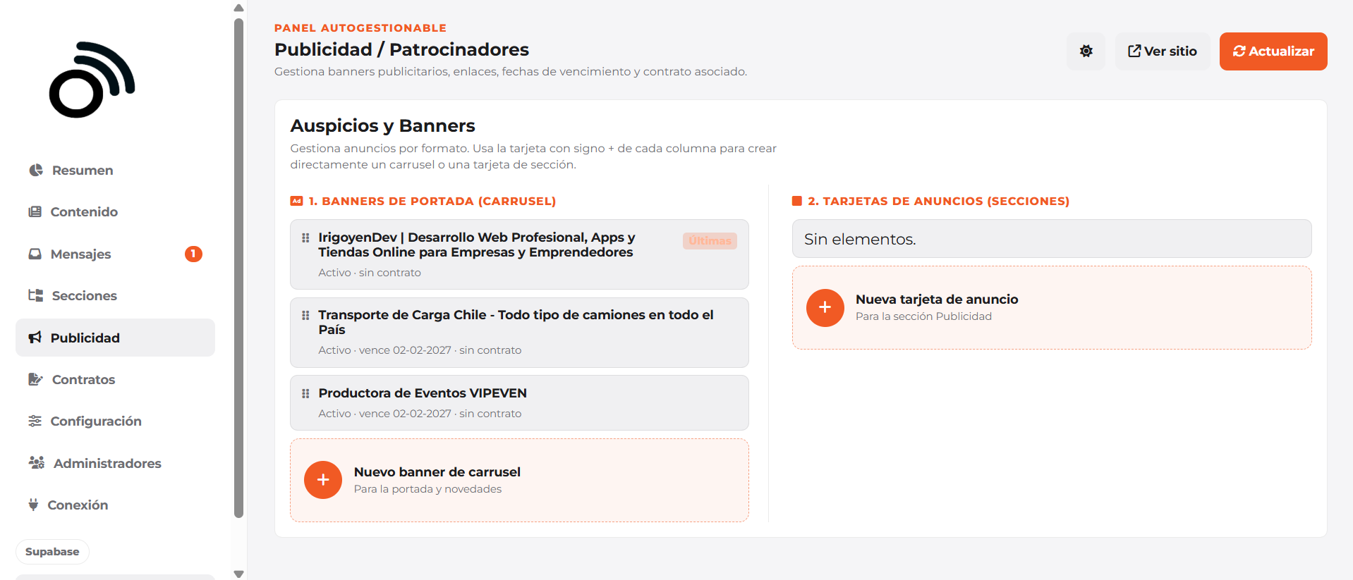Radio Chicureo Advertising Banner Control
