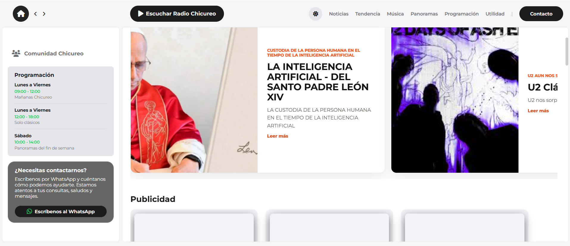 Radio Chicureo show schedules