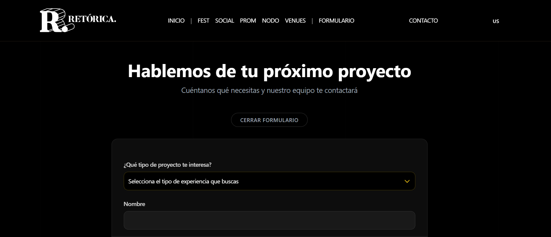Retórica contact form