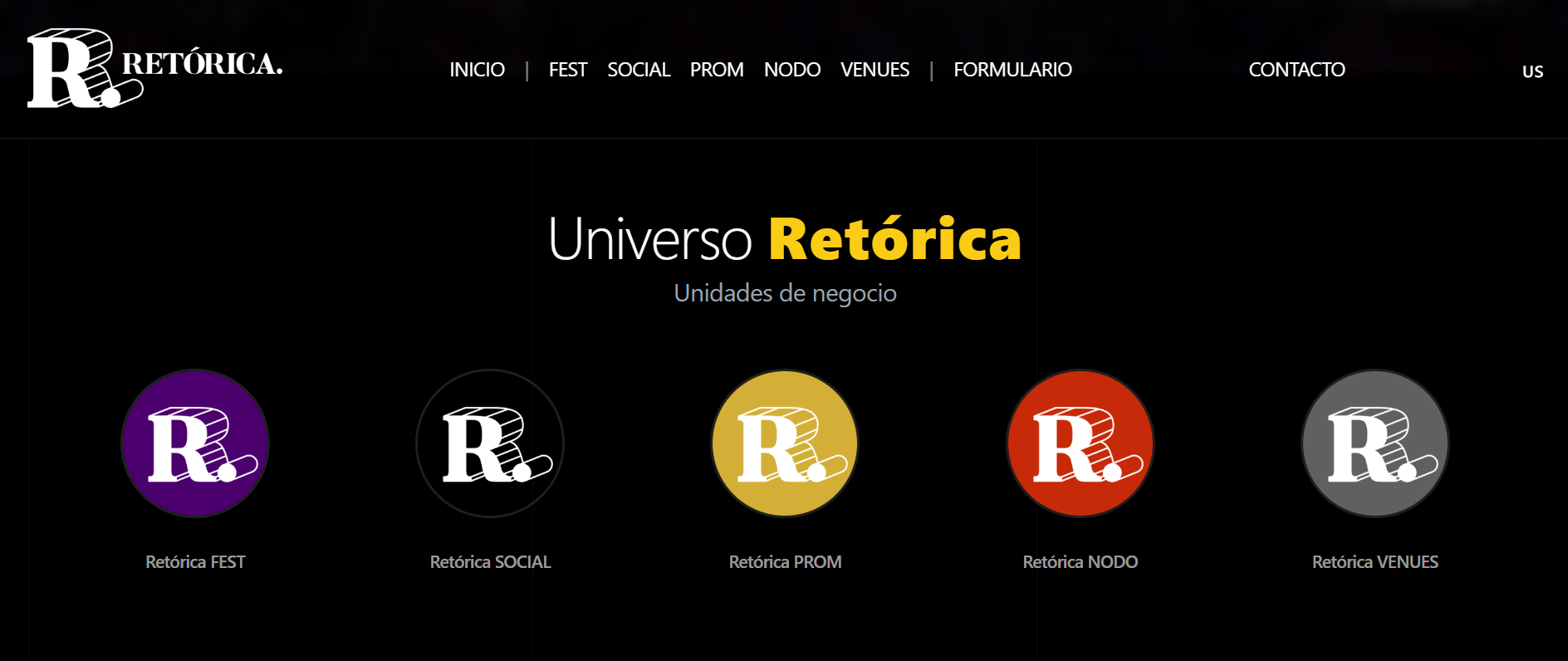 Retórica immersive section